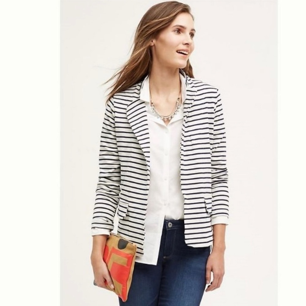 Left Coast by Dolan striped open blazer. Size small.
